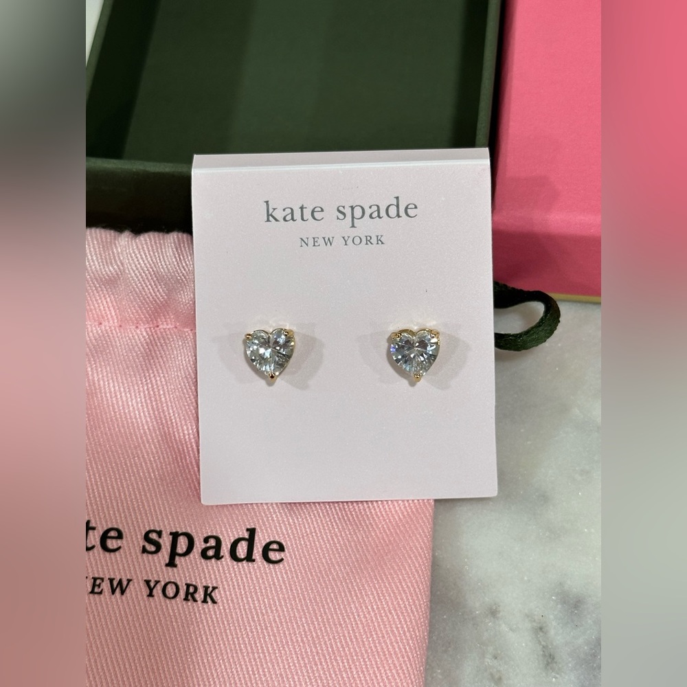 NWT! Kate Spade Heart Studs Earrings